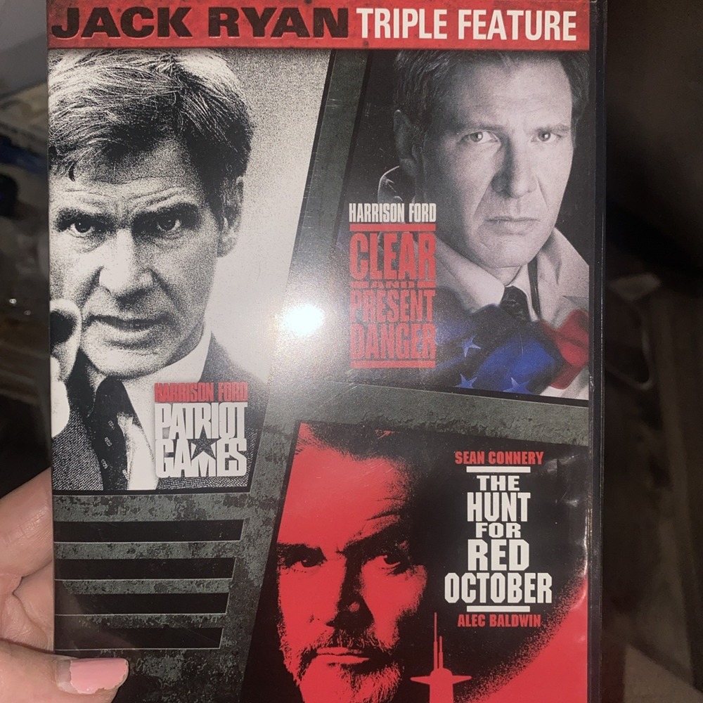Jack Ryan Triple Feature DVD Patriot Games Hunt for Red October Harrison Ford